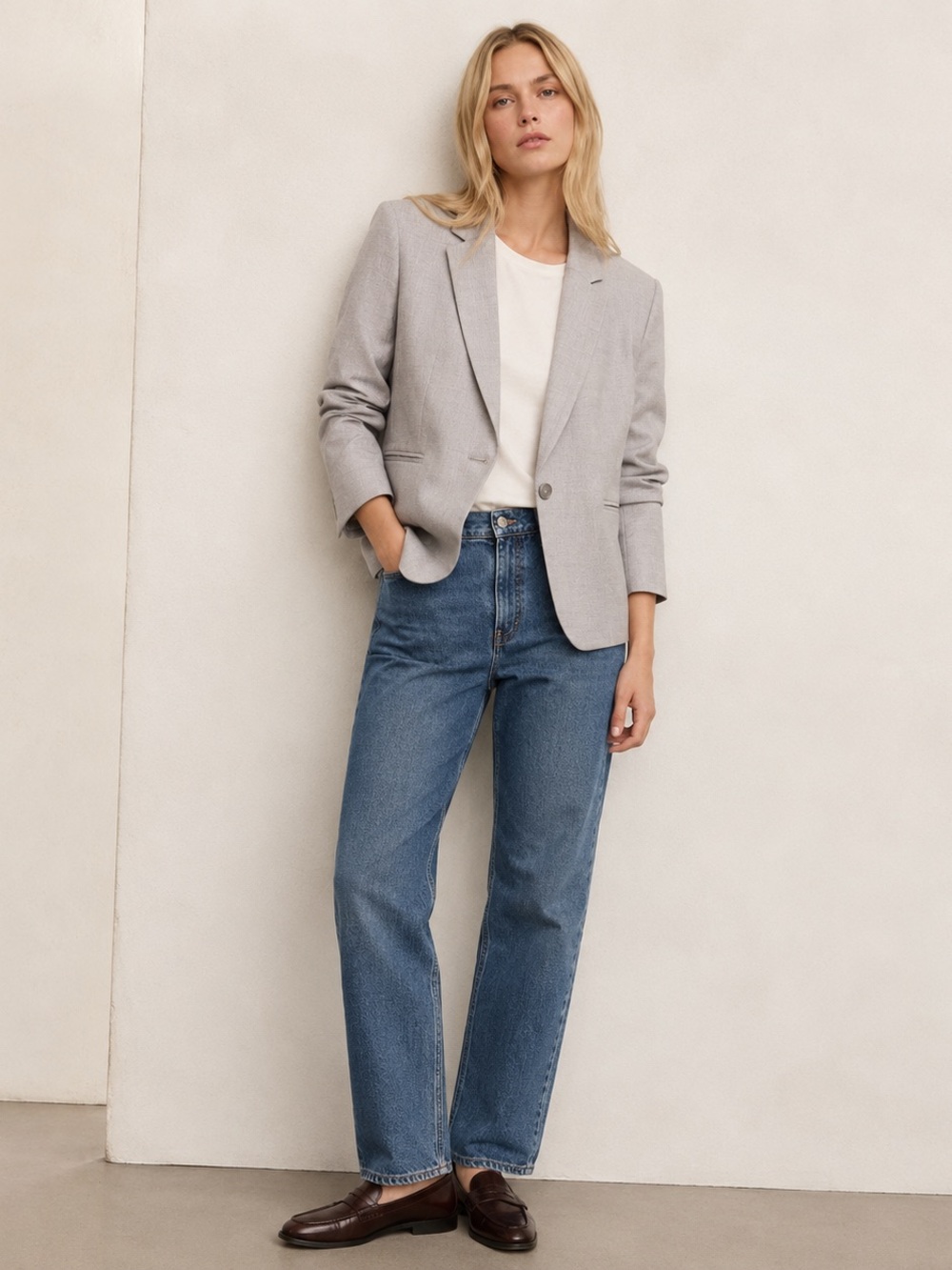 H&M Women's Fitted Blazer Jacket